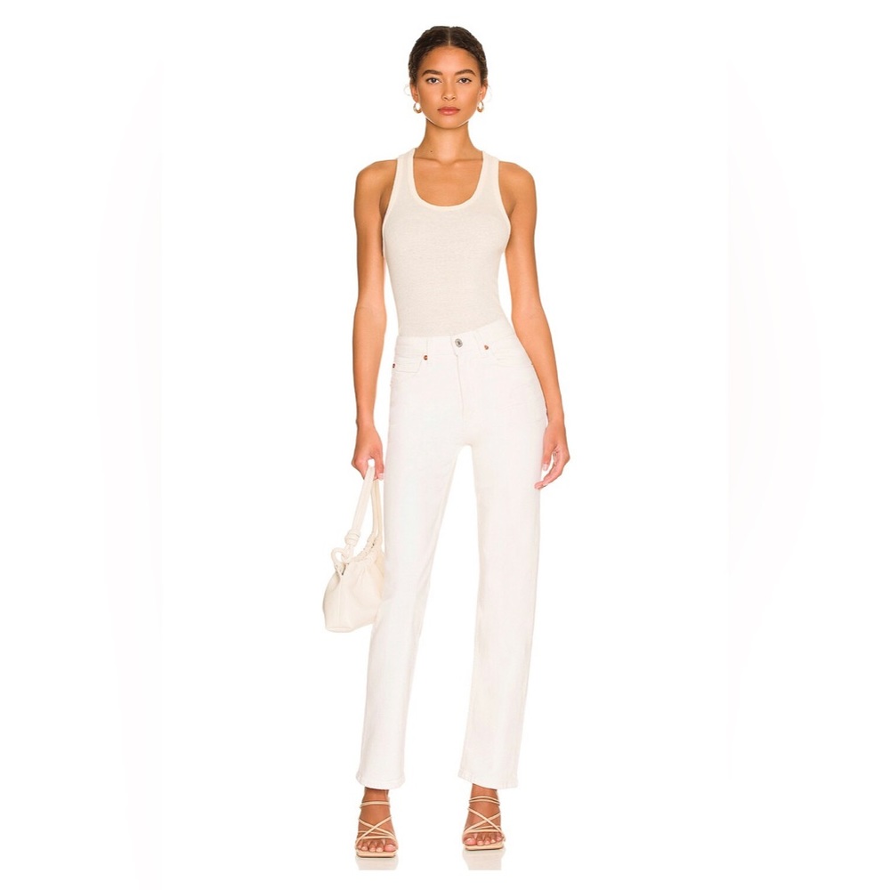 RE/DONE Originals 70's Straight leg denim jeans in Vintage White size 24 EUC